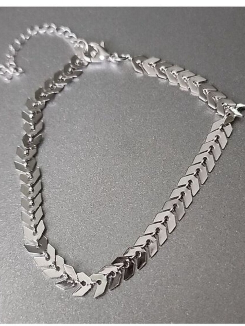 CHEVRON. ANKLET ZINC ALLOY